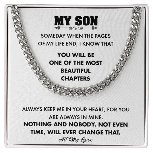 My Son| All My Love - Cuban Link Chain