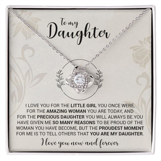 My Daughter| Precious Daugther - Love Knot Necklace